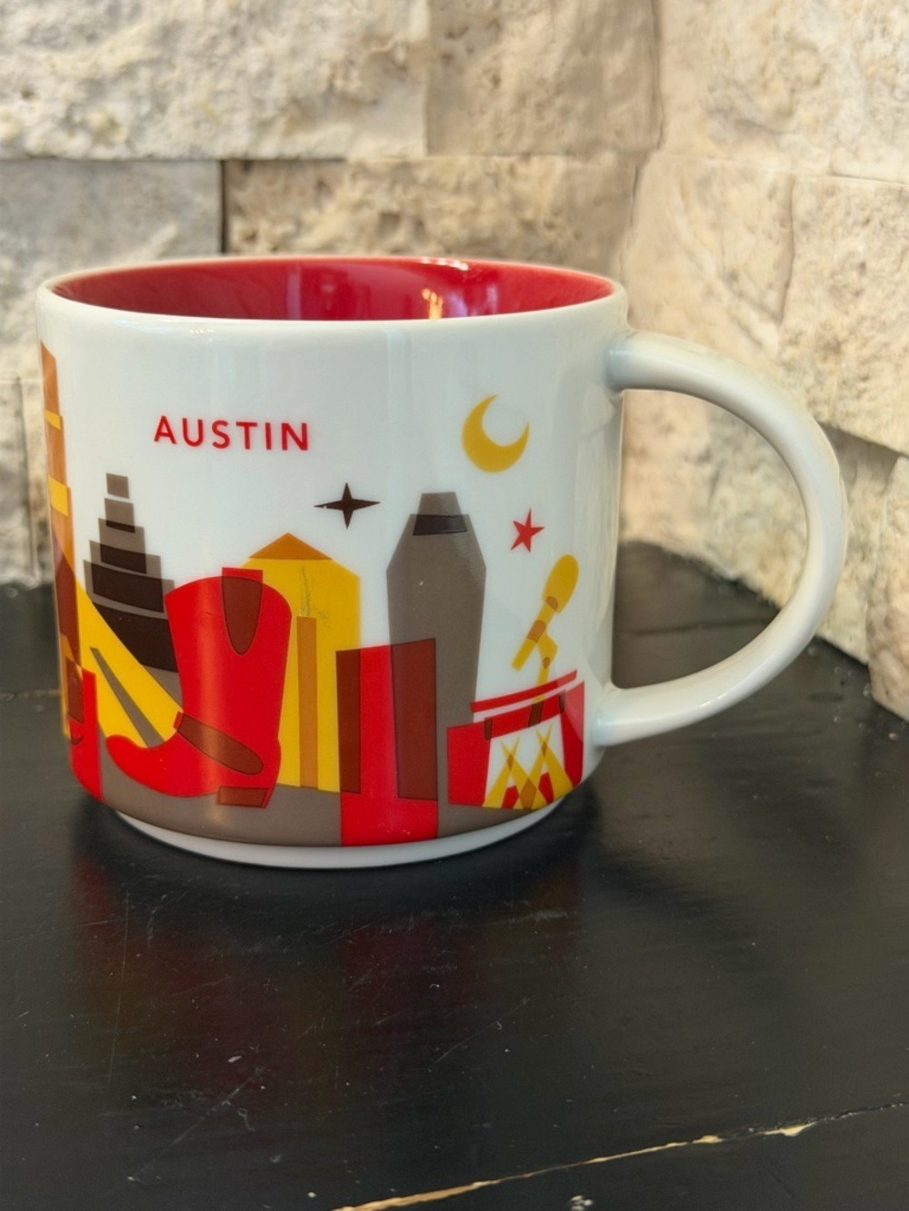 Starbucks Austin You Are Here Series Collection 14oz Coffee Tea Mug Cup YAH